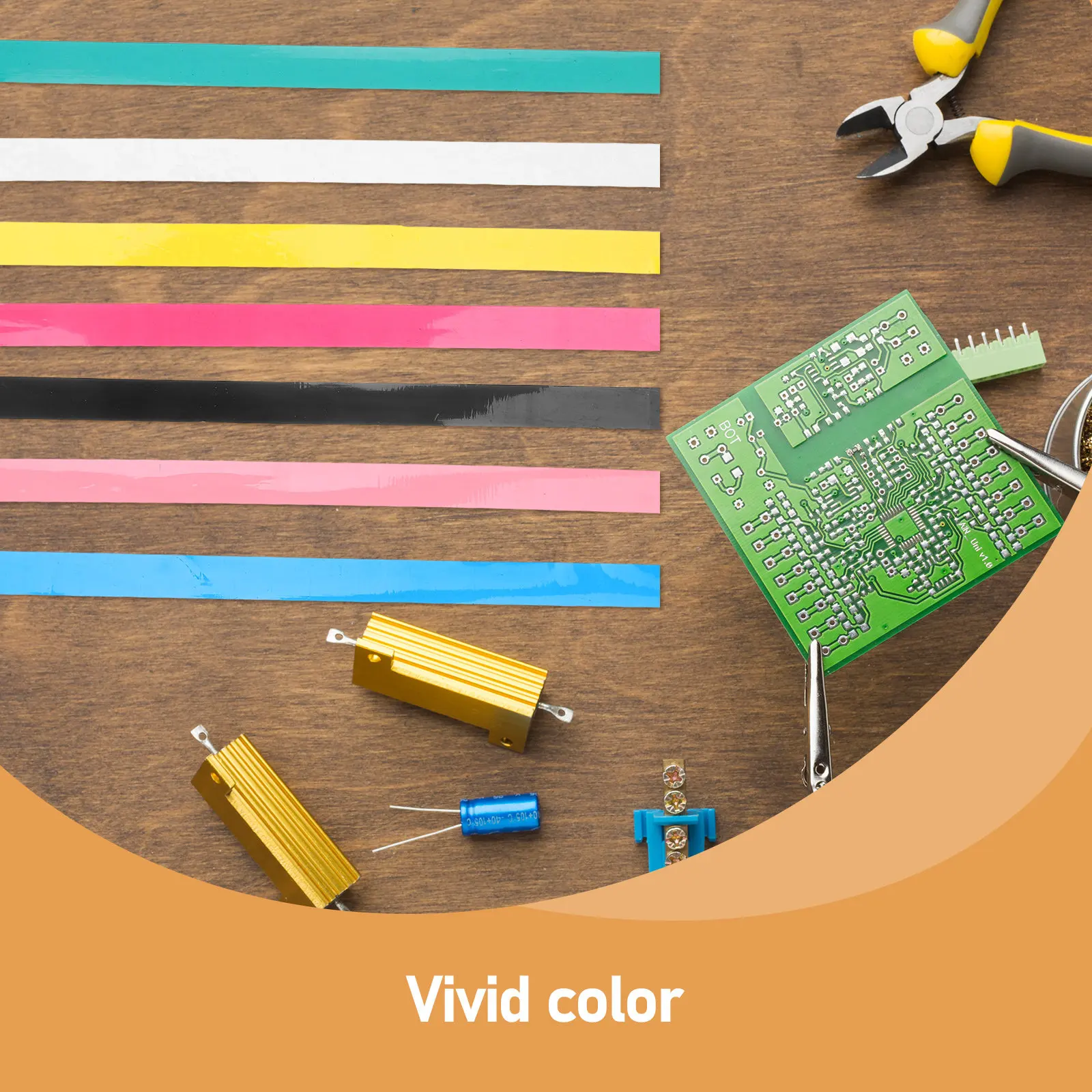 7 Rolls Heat Resistant Tape High Temperature Masking Tape Multi-Use Colored Rolls for Crafts Classroom Whiteboard Labeling