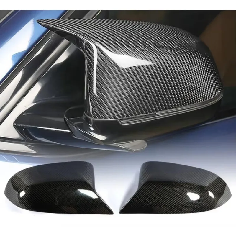 For BMW X3 G01 X4 G02 X5 G05 X6 G06 X7 G07 Carbon Fiber Replacement Side Mirror Cover Rearview LHD Pair