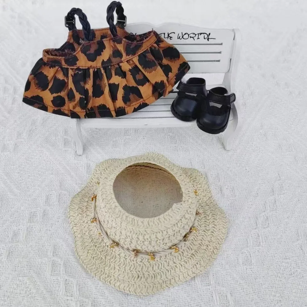 Mini Plüsch Puppe Kleidung Outfit Zubehör Für Korea Kpop Exo Labubu V1 V2 Idol Puppen Pit streifen klettern anzug Kleidung Geschenk