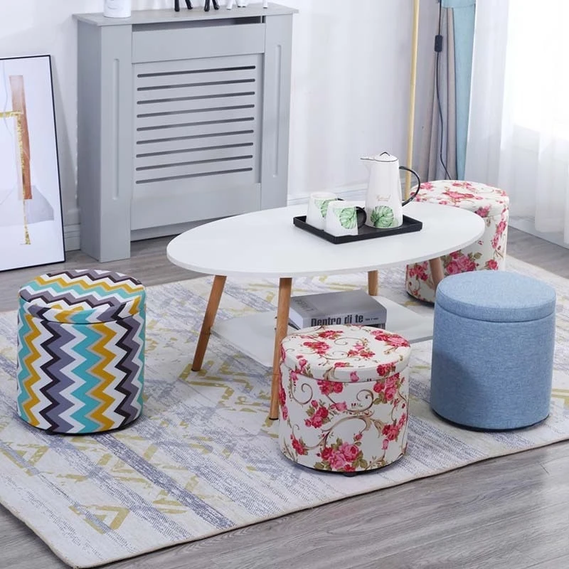 

Outdoor Storage Ottoman Patio Bench Foldable Waterproof Garden Seat Portable Hidden Compartment Storage Stool Shoe Organizer