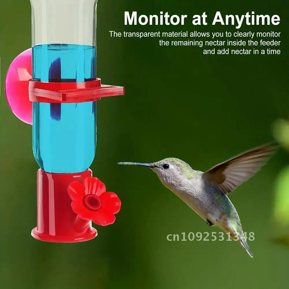 2Pcs Garden Hummingbird Drinker Hanging Outdoor Bird Feeder Drinker Anti-Ants Leakproof Easy To Clean Outdoor Garden Decoration