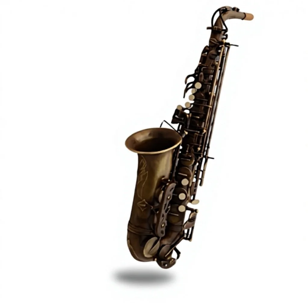 Ehrman Instrument Earl Mann Drop E Antique Copper Brass Alto Saxophone Professional