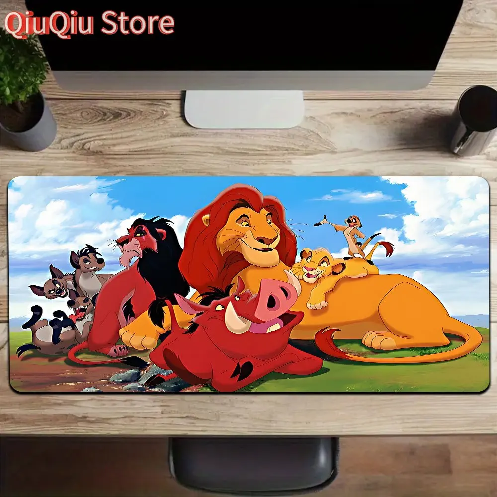 

1 шт., большой коврик для мыши «Король Лев», компьютерный коврик, настольный коврик, коврик для клавиатуры, офисный игровой настольный коврик
