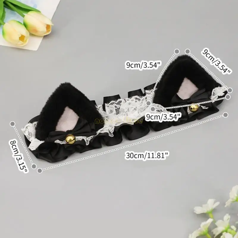 31BF Oreilles Bandeau Adhésif Décoration mignonne pour casque Furry Animal Oreilles