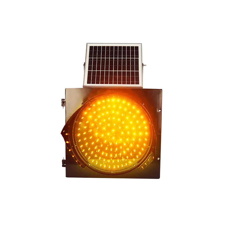 High Brightness 300mm Solar Traffic Signal Light Emitting Diode Products Road Light Emitting Diode Warning Light