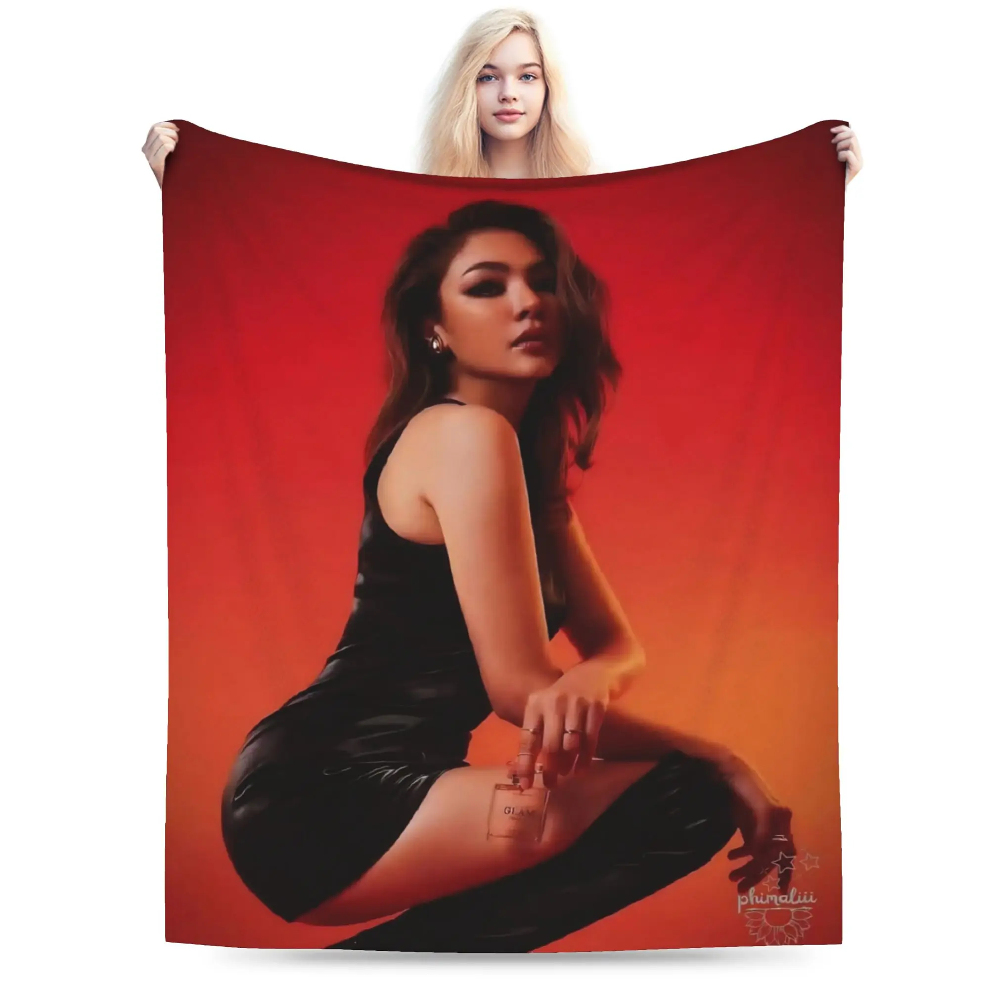 F-Faye P-Peraya M-Malisorn  Blanket Ultra Soft  Throw Blankets for Bed 50x60 Inch Multi-size Quilt