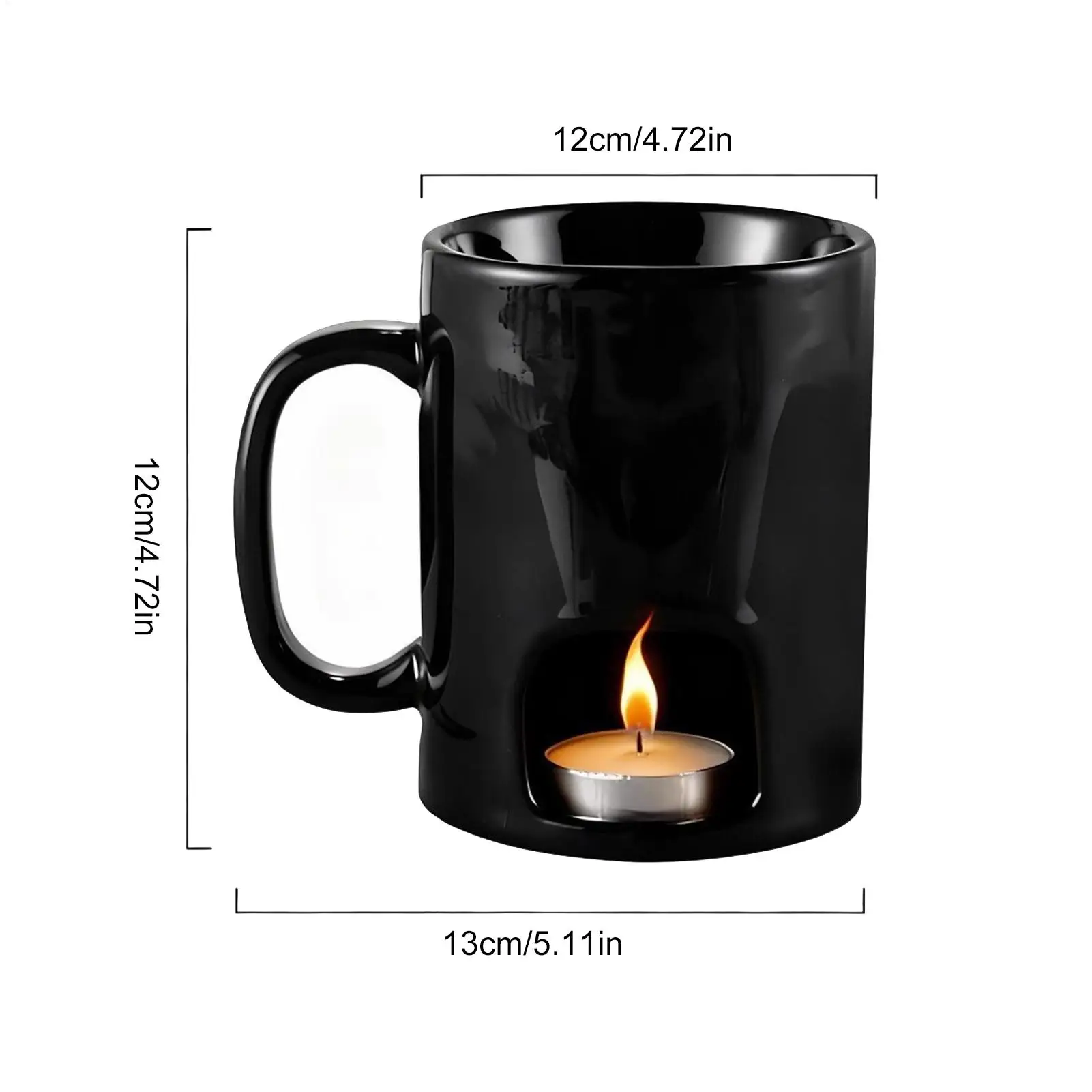 Chocolate Fondue Mug Ceramic Chocolate Butter Warmer Portable Melt Hot Pot Cup For Seafood Dinner Appetizer Sauce Cheese Candy view 6