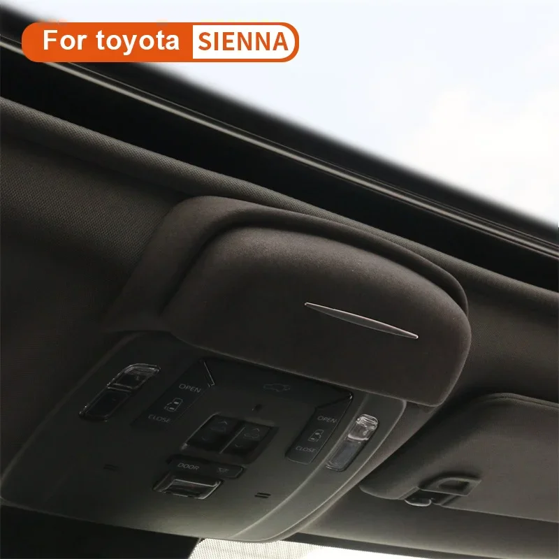 New Car Glasses Holder Case Sunglasses Glasses Storage Box for Toyota Sienna 2021-2024 Auto Interior Accessories