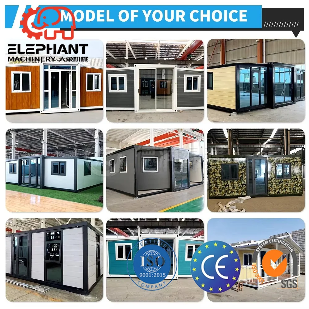 CE Custom Waterproof 40ft  Expandable Prefab Container House 40ft Insulated Easy Assembly Modern Design for Residence Hotel Shop