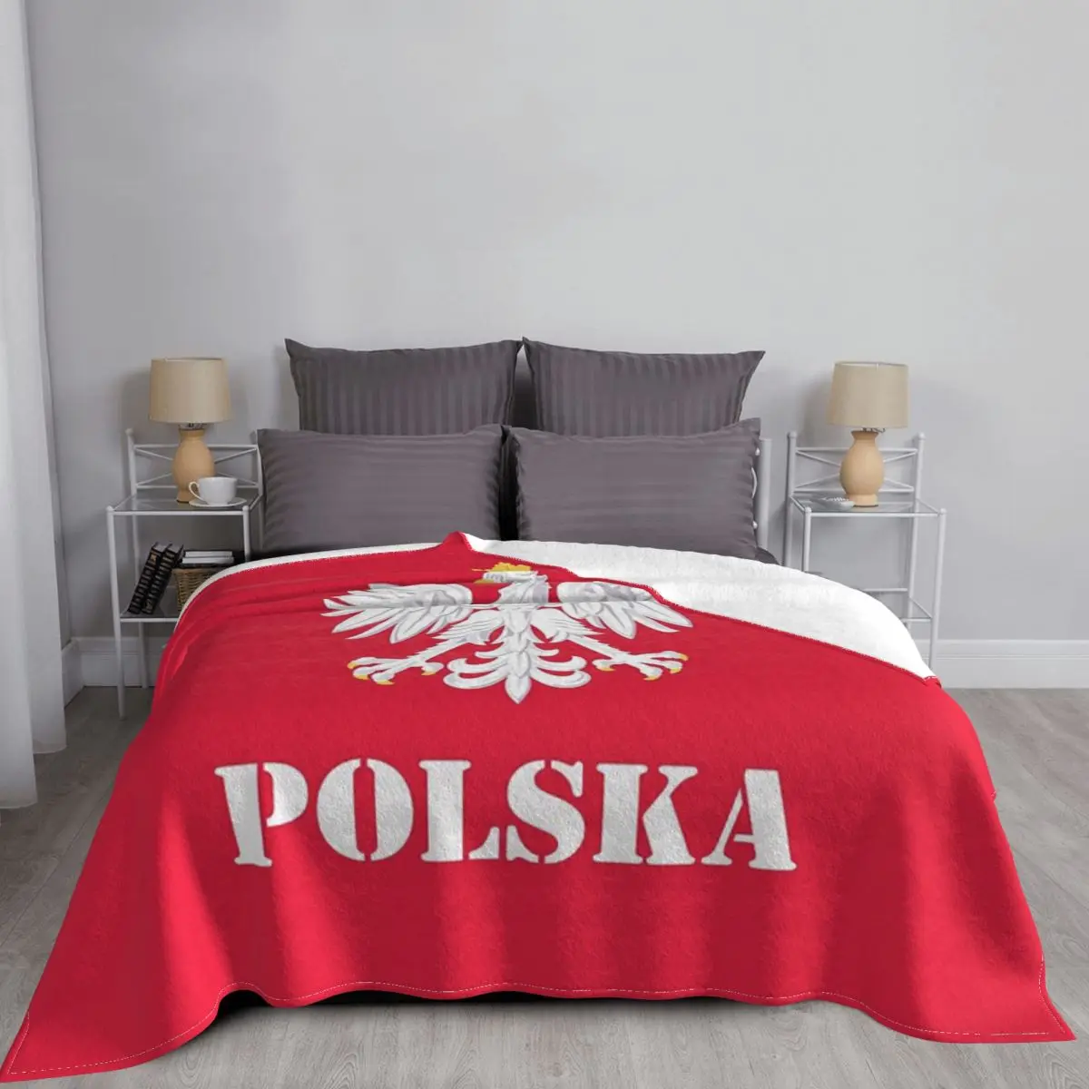 Poland Polish Flag Polish Eagle Blanket Bedspread On The Bed Bed Set Bed Covers For Bed