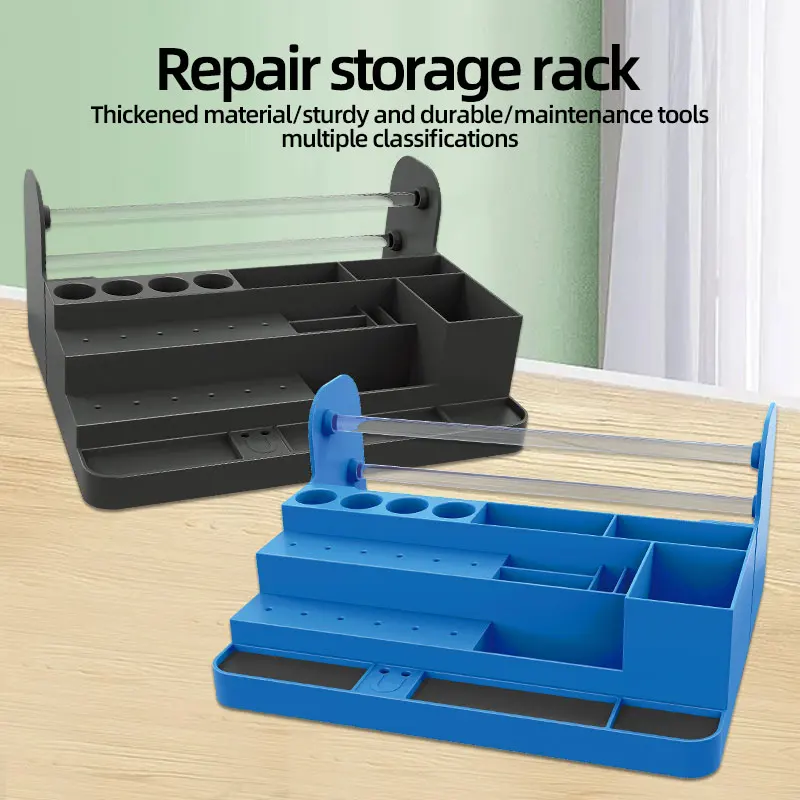 Multi Functional, Mobile Phone Repair Tool, Plastic Storage Box, Component Accessory Desktop Box, Screwdriver Holder