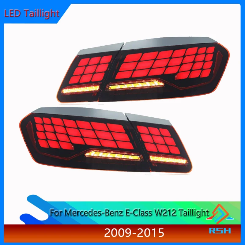 

For Mercedes-Benz E-Class W212 taillight assembly E63 2009-2015 modified dragon scale LED driving light streamer plug and play