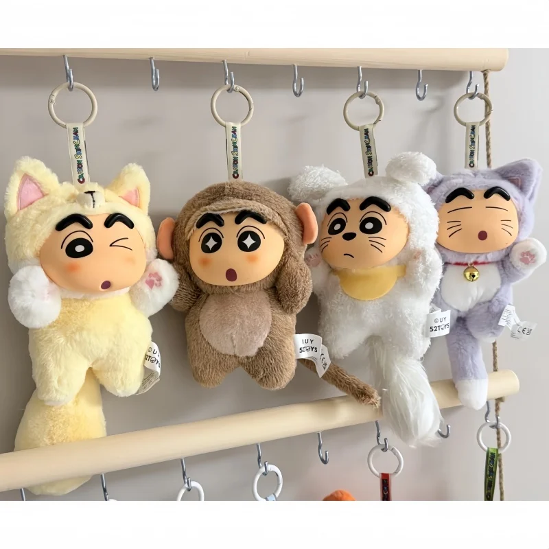 

In Stock Genuine 52toys Crayon Shin-Chan Big Tail Plush Pendant Blind Box Figure Desktop Ornament Surprise Festival Gifts Toys