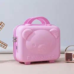 Boot Bear Makeup Case With Gift Carrying 14-inch Mini Suitcase Cartoon Portable Code Box Household Storage Laptop Toolbox