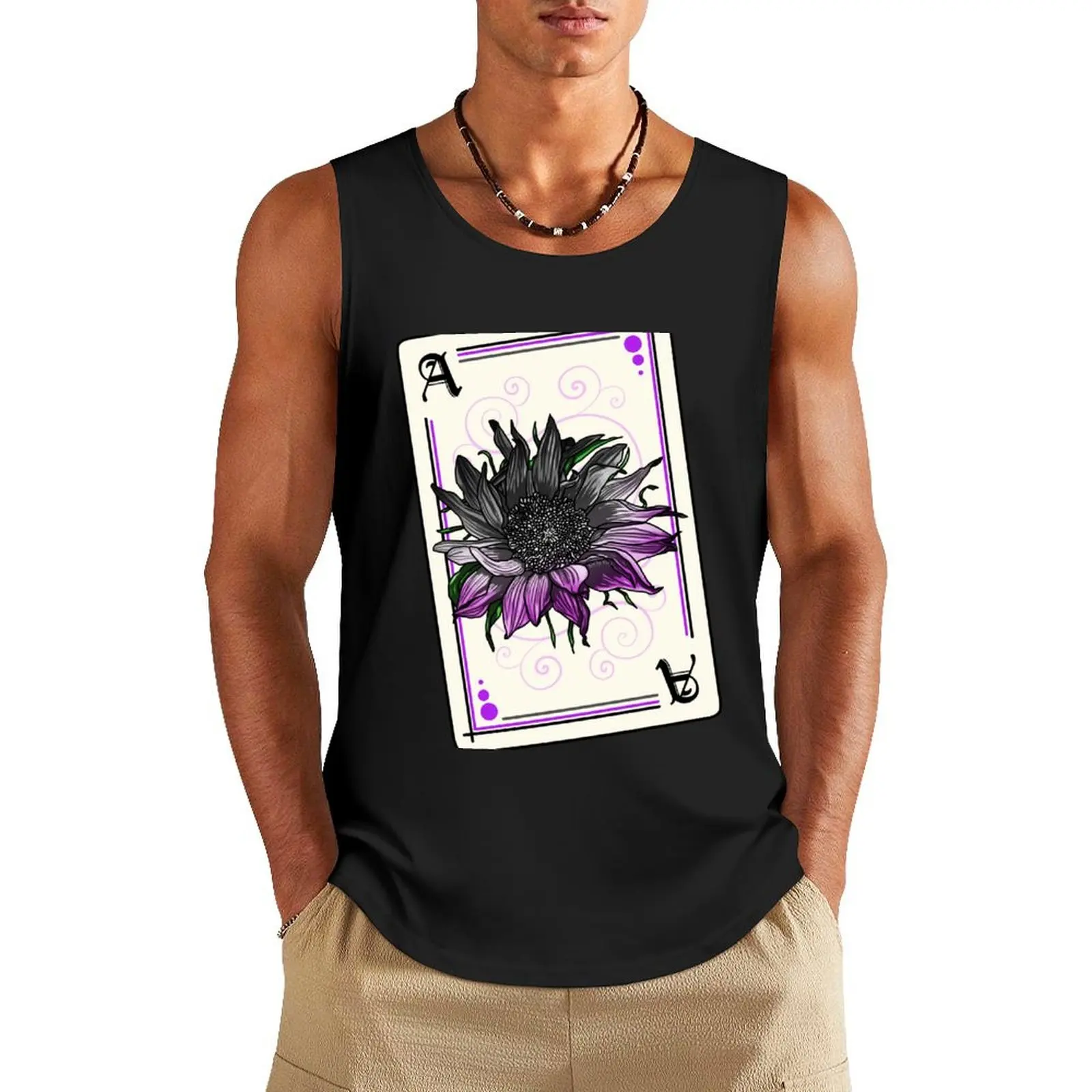 

Ace of Sunflowers 2023 Tank Top Vests t shirt gym for men Sports clothing