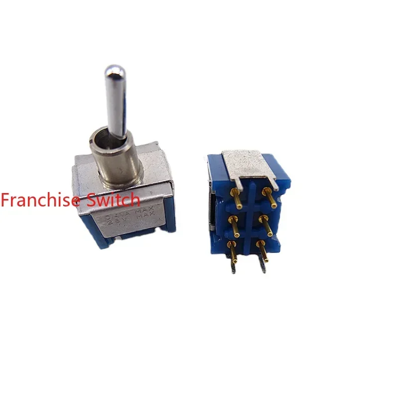 1PCS D-2025 Toggle Switch Single-side Self-reset Shake 6 Pins