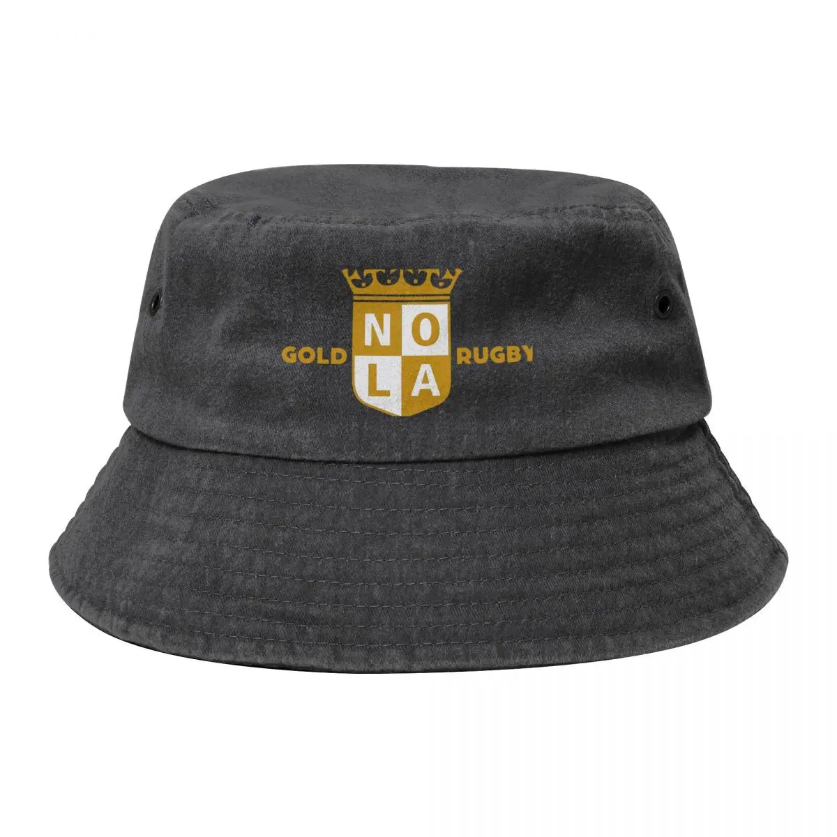 

NOLA Gold Rugby Bucket Hat sun hat Bobble Hat Military Cap Man Luxury Brand Men Luxury Brand Women's