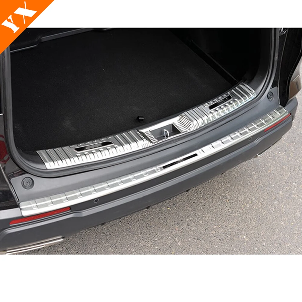 For Honda CRV CR-V Accessories 2023-2024 Stainless Black Car Rear Trunk Protector Plate Anti Hit/Dust Sill Decoration Cover