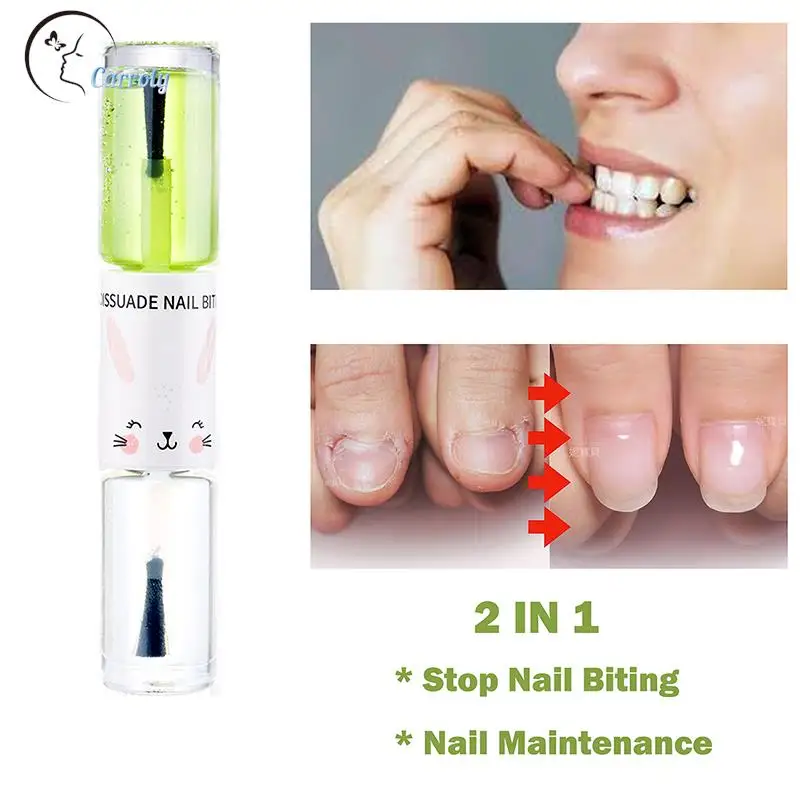 Tratamiento para evitar mordeduras de uñas, esmalte de uñas para niños y adultos, cutícula amarga, aceite saludable no tóxico, deja de succionar el pulgar, 10ml