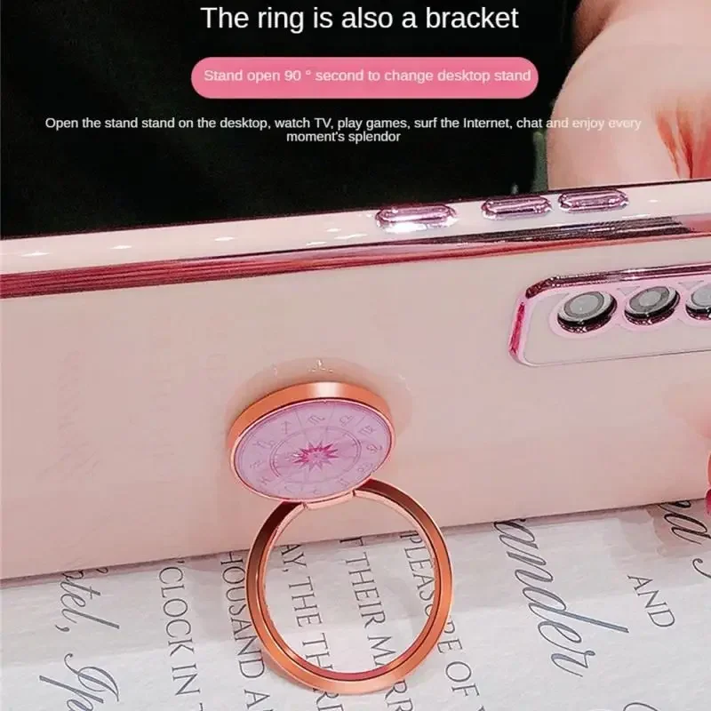 Cell Phone Ring Holder Universal Mobile Phone Holders 360 Degree Rotation Finger Ring Kickstand Metal Phone Grip For Phone