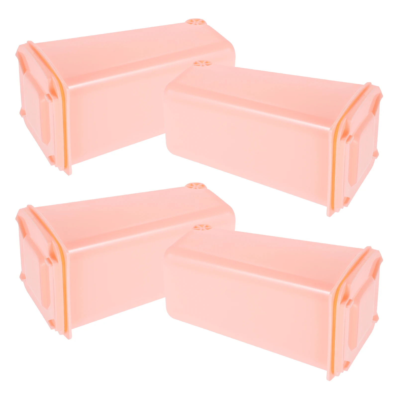 4 個ミニデスクトップゴミ箱かわいい漫画小さなプラスチックゴミ箱デュアルユースペンホルダーオフィスホームデスクオーガナイザー