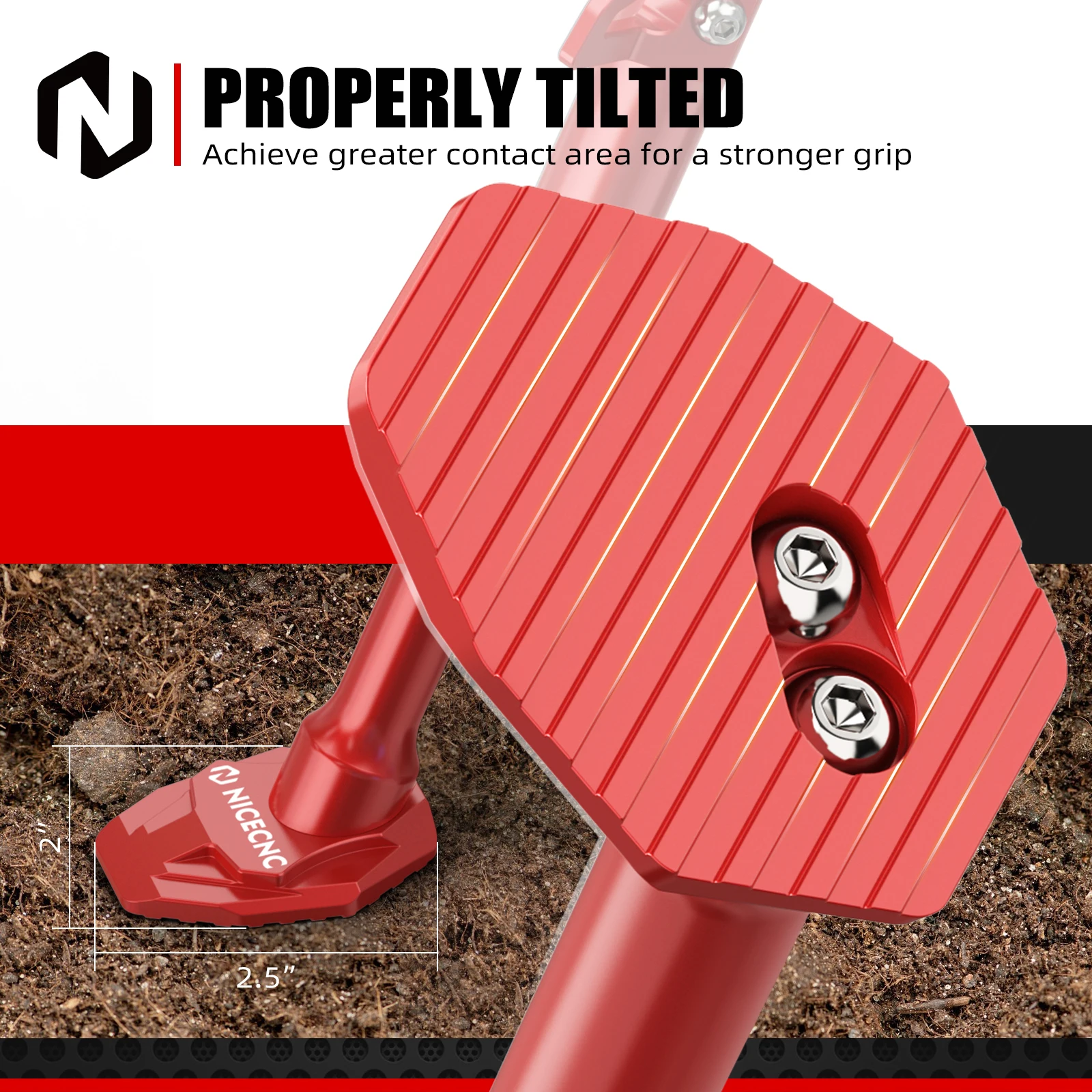 NICECNC ل 2025 2024 هوندا XR650L XR 650L 1993-2025 دراجة نارية مسنده الألومنيوم الجانب حامل 3-Level قابل للتعديل تقصير 15-45 مللي متر #5