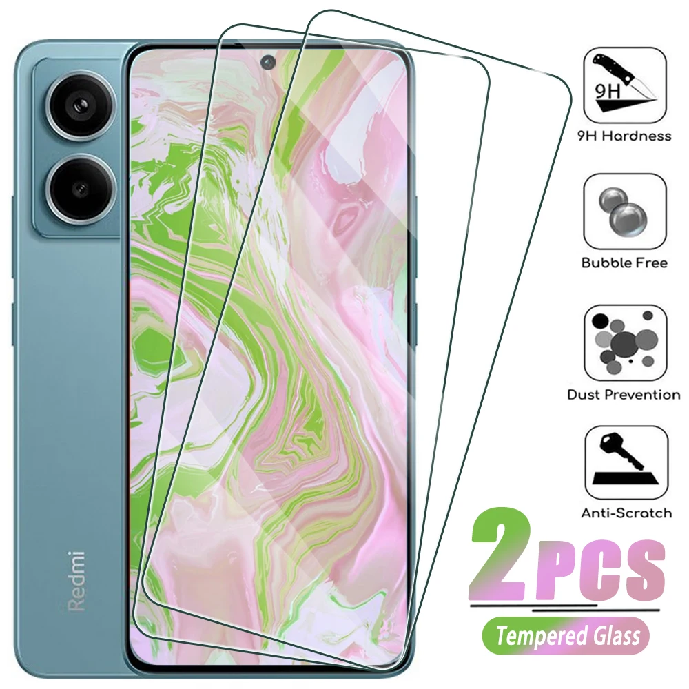 2Pcs Tempered Glass…