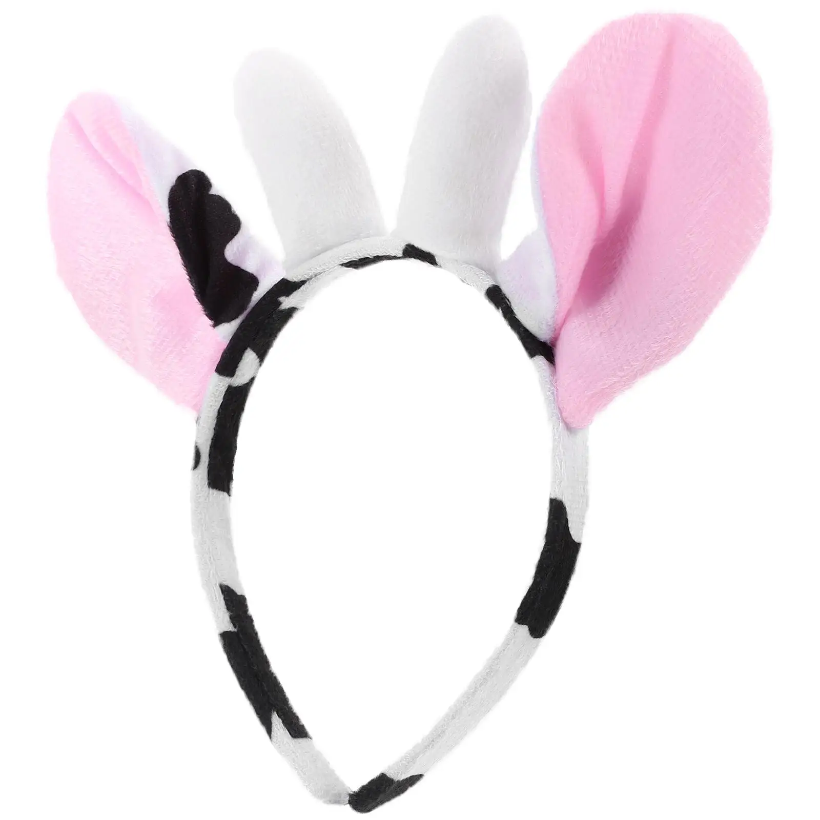 

Cow Ears Headb Accessories Girls Hair Adult Cosplay Festival Cartoon Funny Plastic Adjustable Size Durability