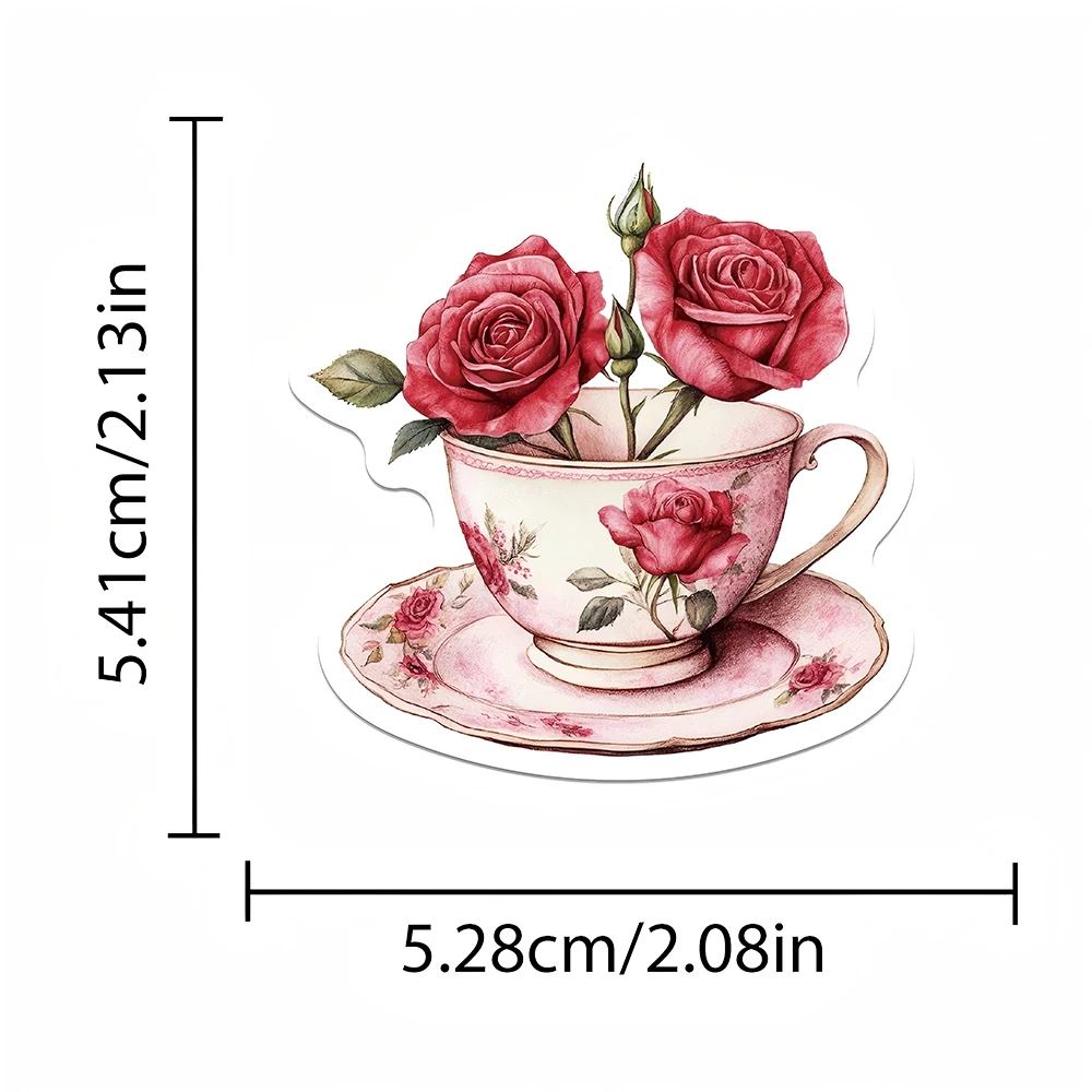 10/30/50 قطعة لطيف الكرتون الأحمر الوردي عيد الحب الكتابة على الجدران ملصقات DIY بها بنفسك محمول الهاتف الثلاجة سجل القصاصات لاصقة تزيين الشارات #5