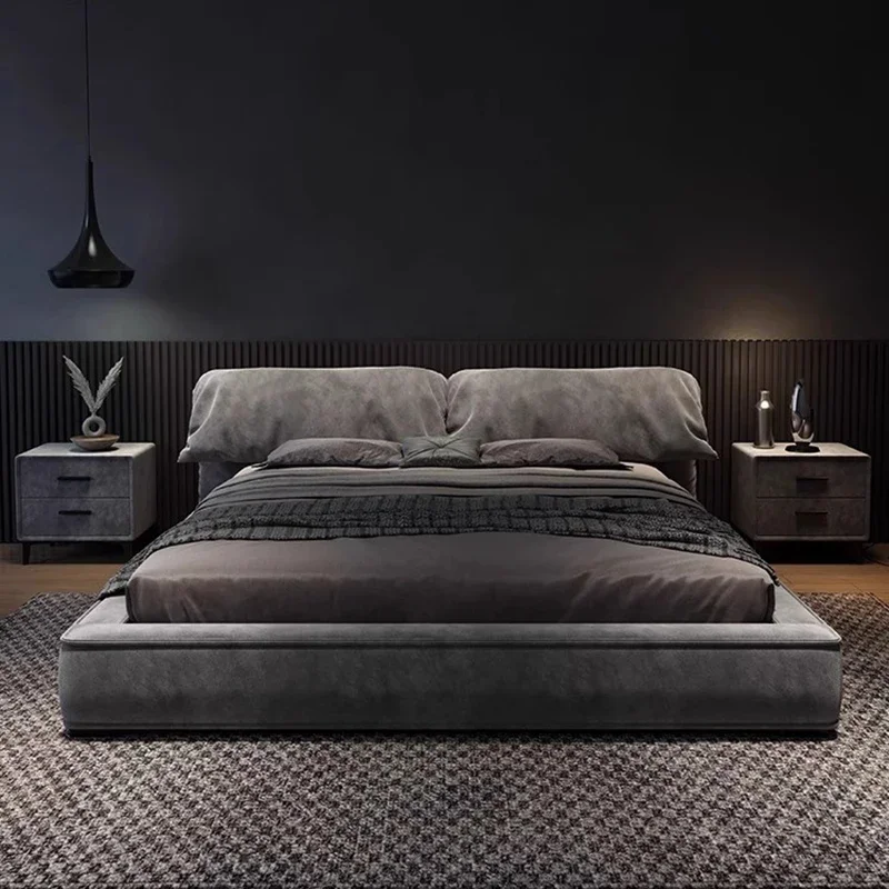 

Luxury Floor Bed Bedroom Frame Queen Double Modern Sofa Massage Bed Simple Platform Letto Matrimoniale Lounge Suite Furniture