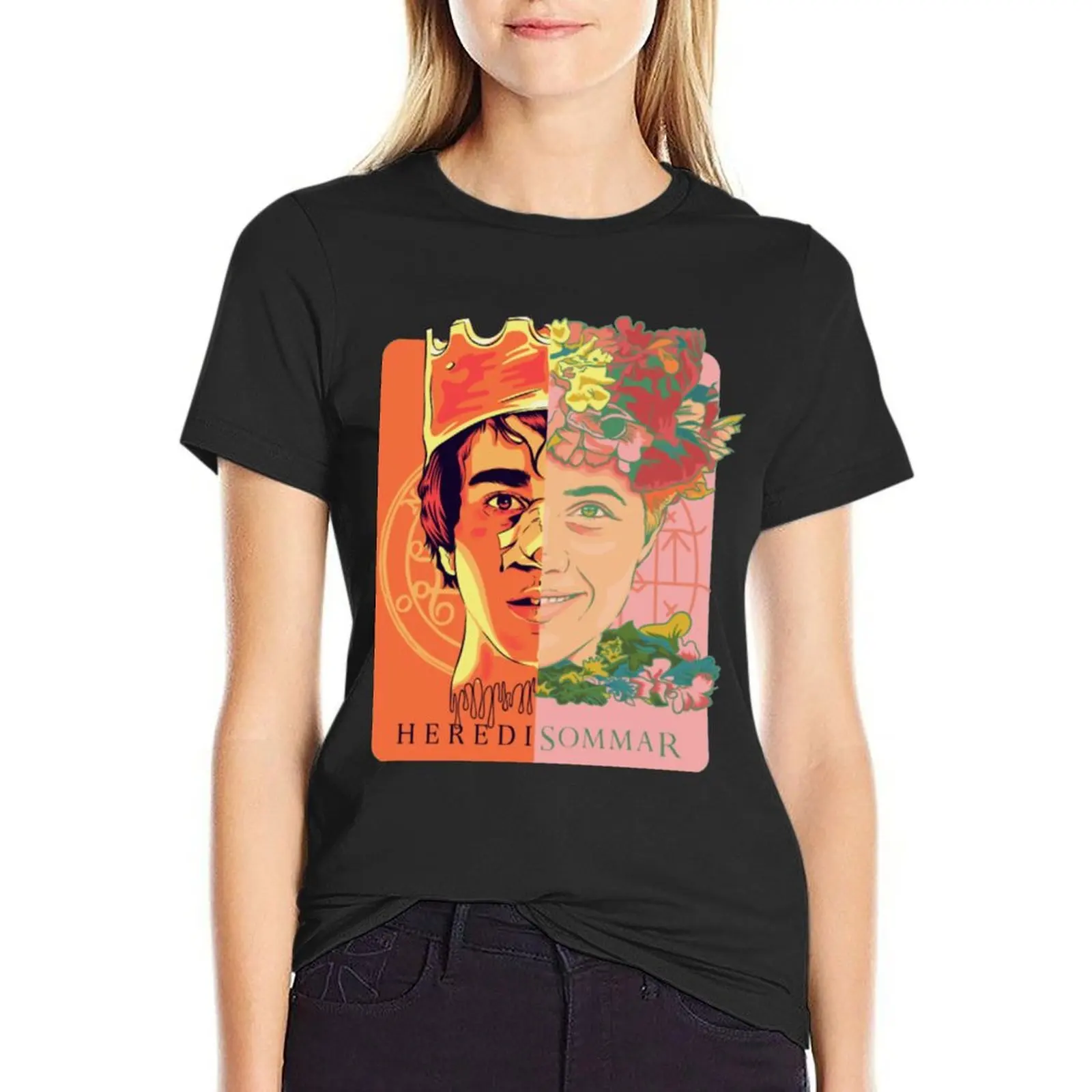 

Hereditary Heredi-Sommar Hail Paimon T-Shirt anime clothes Aesthetic clothing cute tops t-shirt dress for Women sexy