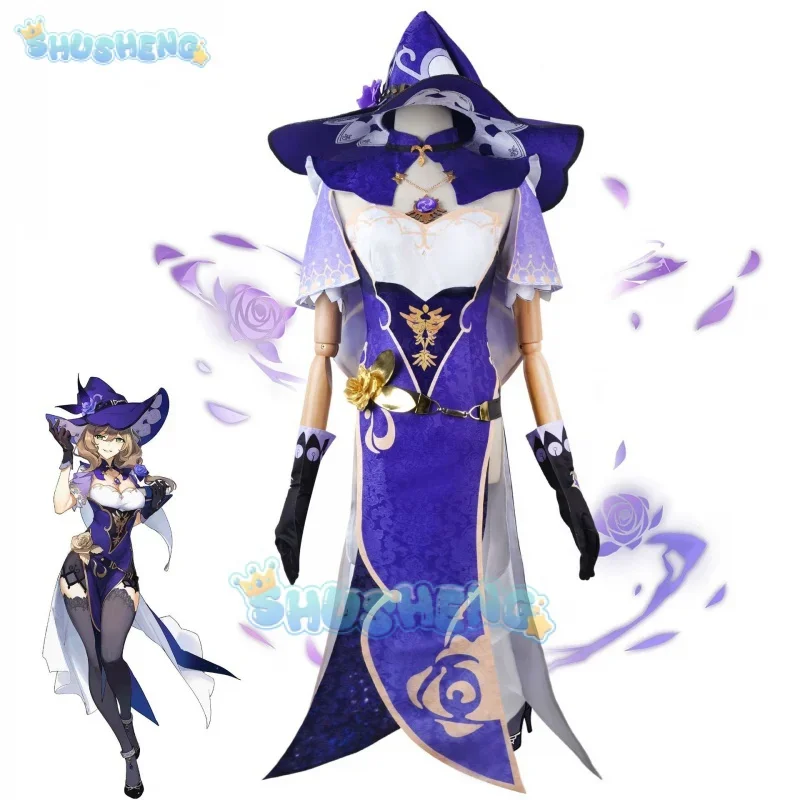 Genshin Impact Lisa Minci cos clothing game anime cosplay costume