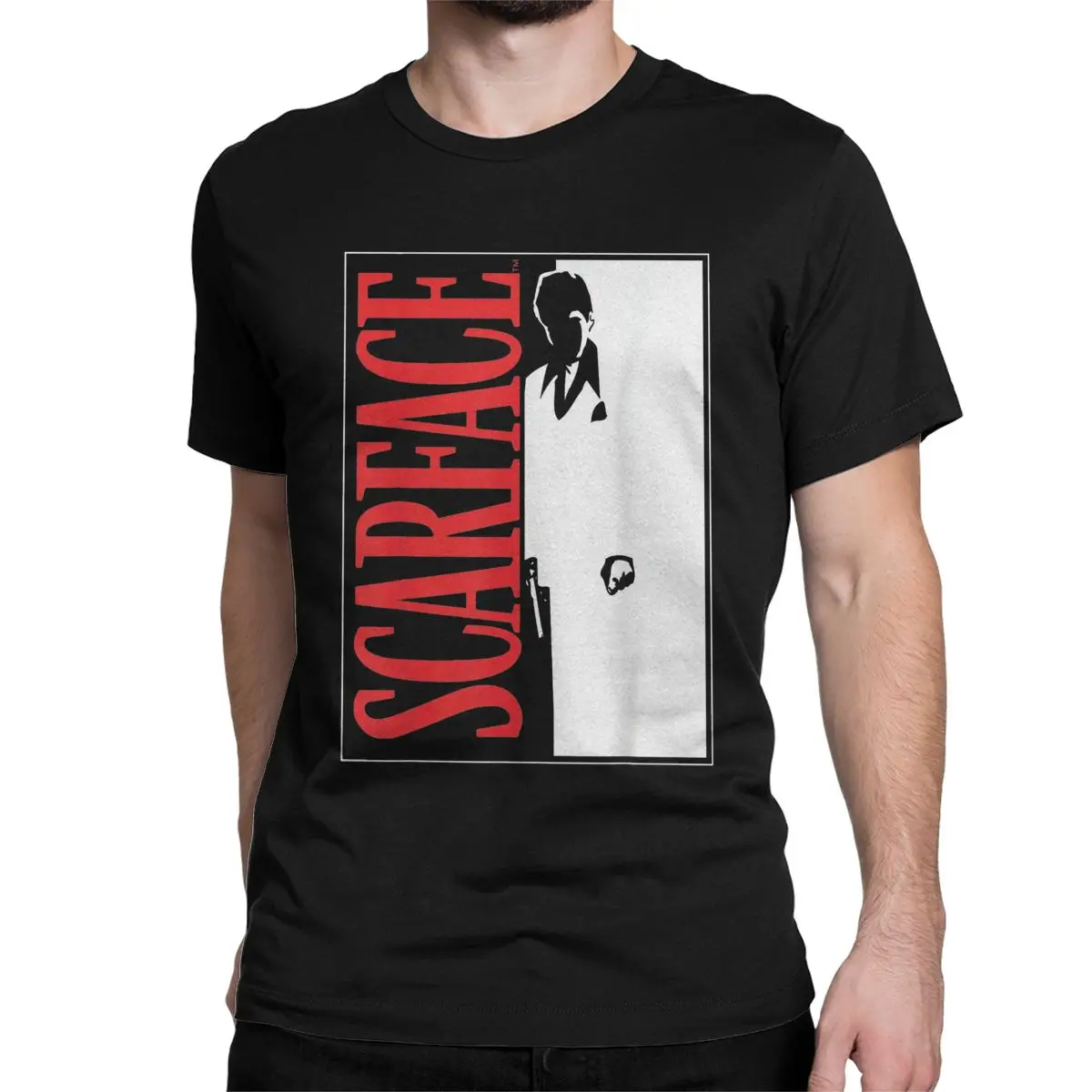 Scarface Movie T Shirts Men Women's Cotton Novelty T-Shirt Round Collar Tees Short Sleeve Tops Unique