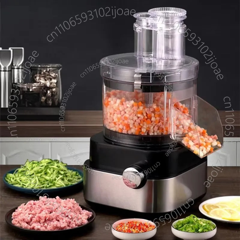 Commercial electric multi-function food processor PP plastic vegetable dicer, carrot granule onion ring cutter slicer kitchen