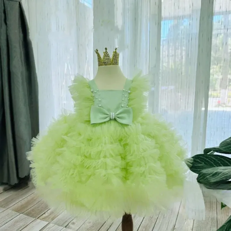 Children's dress 0-12 years old Christmas banquet performance elegant evening dress fashionable birthday girl princess dress