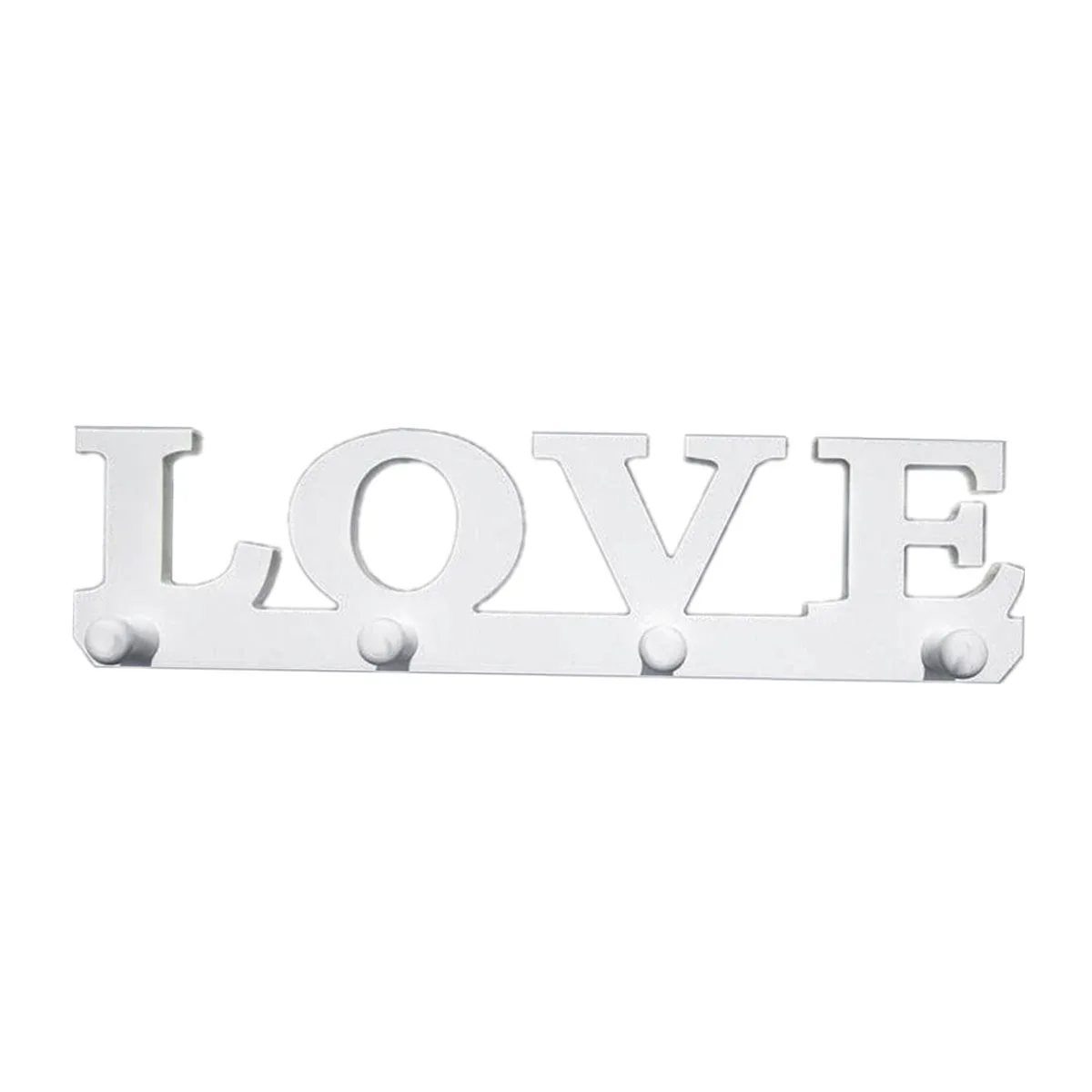 

Wooden Hook Bedroom Creative Home Household Small Thing English Word Love Decor
