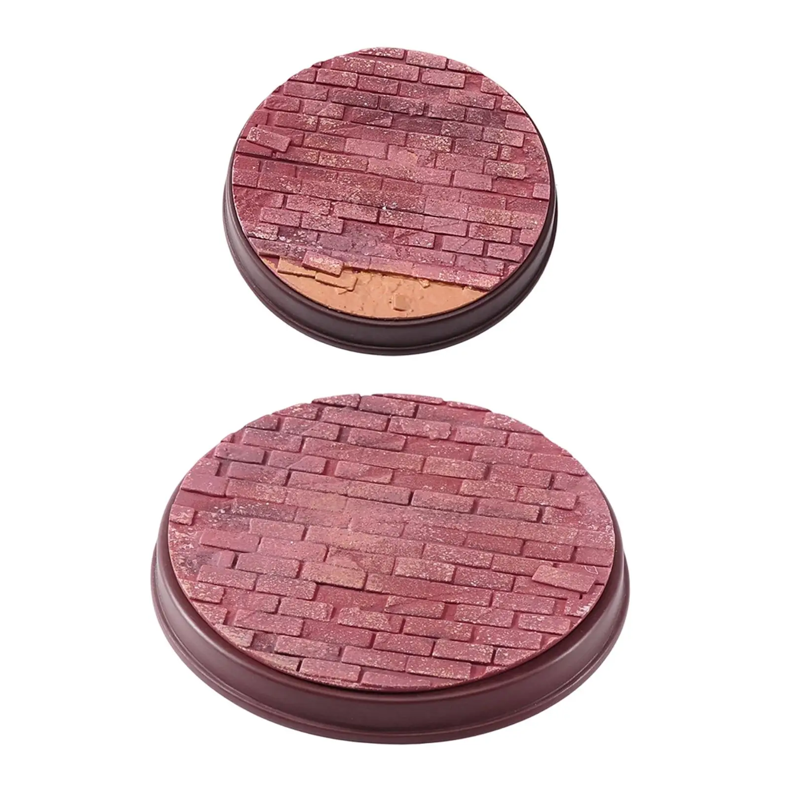 Support de Présentation pour Modèles de Voitures, Base de Scène, Organisateur Rond en Résine pour Accessoires, Idéal pour Tables de Sable, Objets de Collection et Photographie