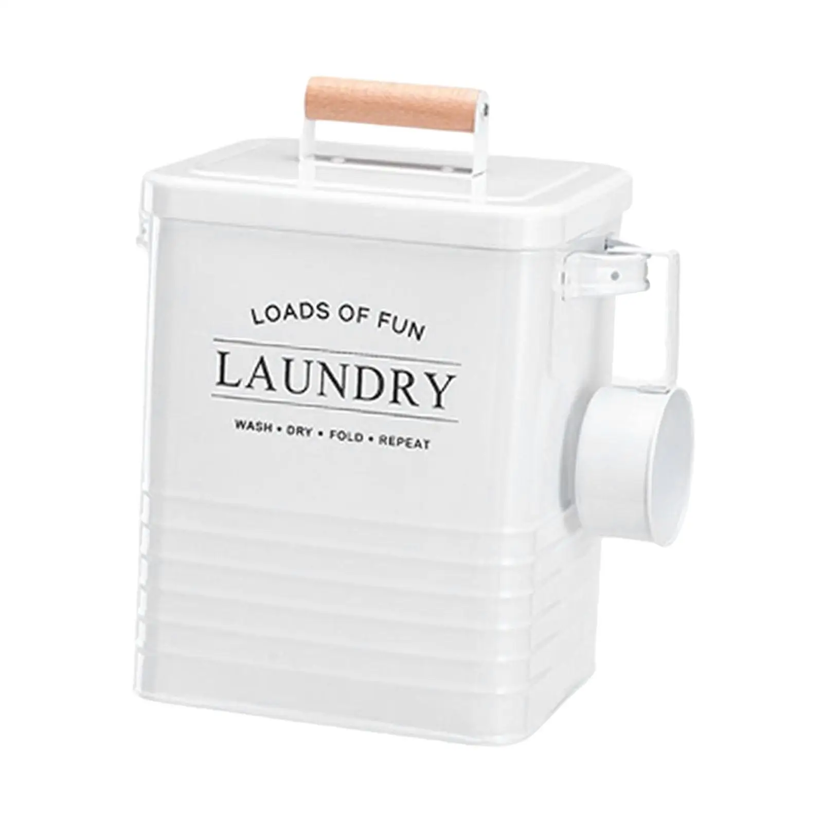 Laundry Detergent Container Multipurpose 6L Airtight Lid Modern Storage Bin