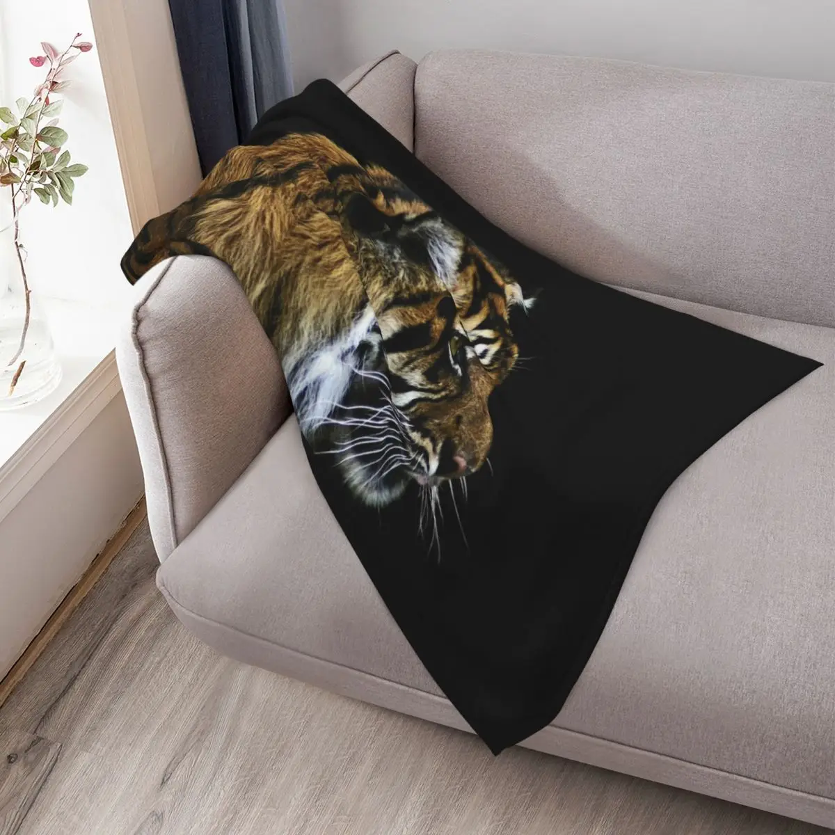 بطانية رمي النمر ديكور فروي بطانيات مصممي الهدايا الشخصية