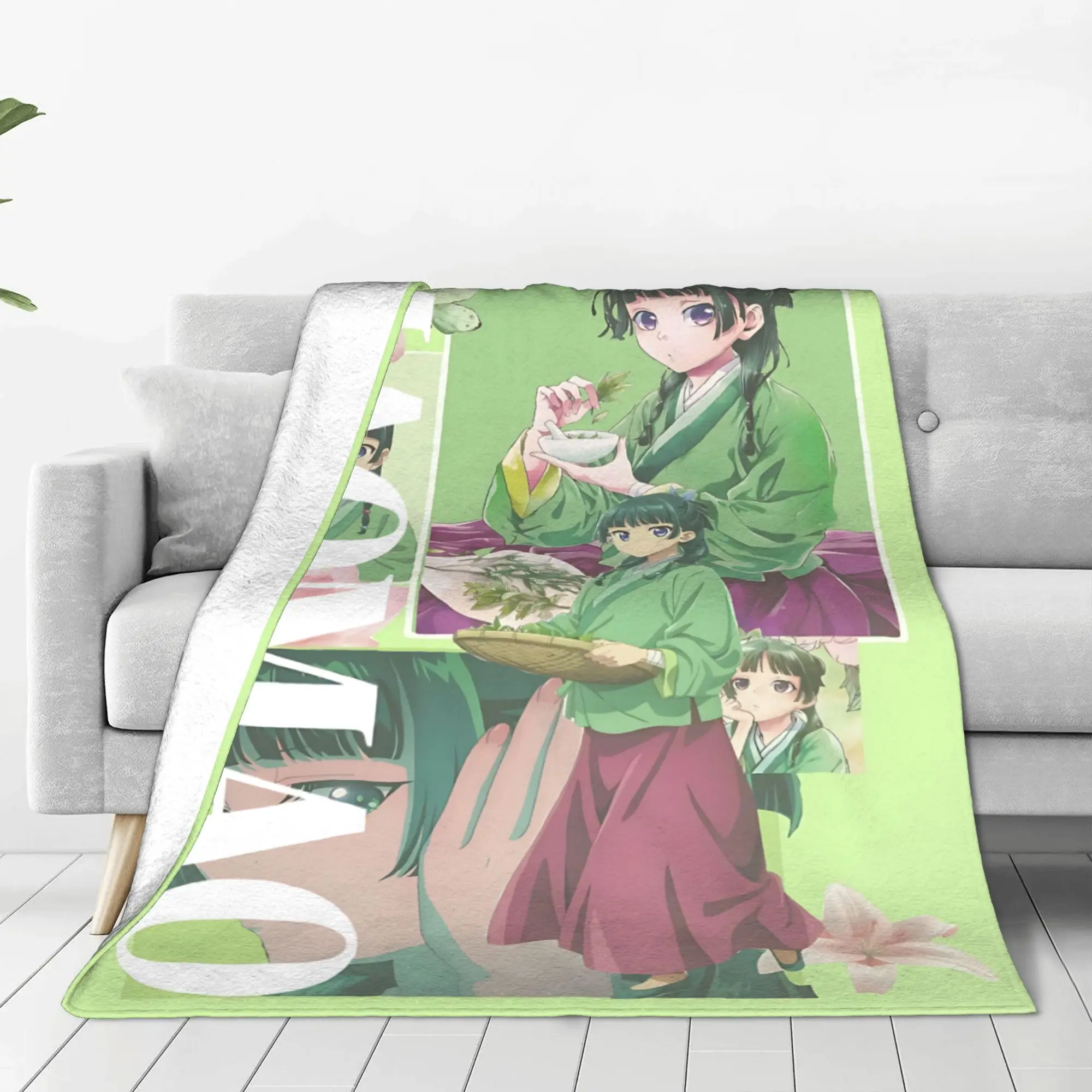 1PC home Cutecore The Apothecary MAOMAO  Blanket Super Cosy Plush Home Living Room Sofa halloween