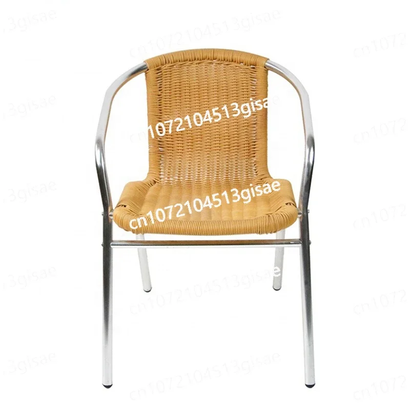 Multifunctional Bar Armchair Armrest French Bistro Antique Rattan Chairs