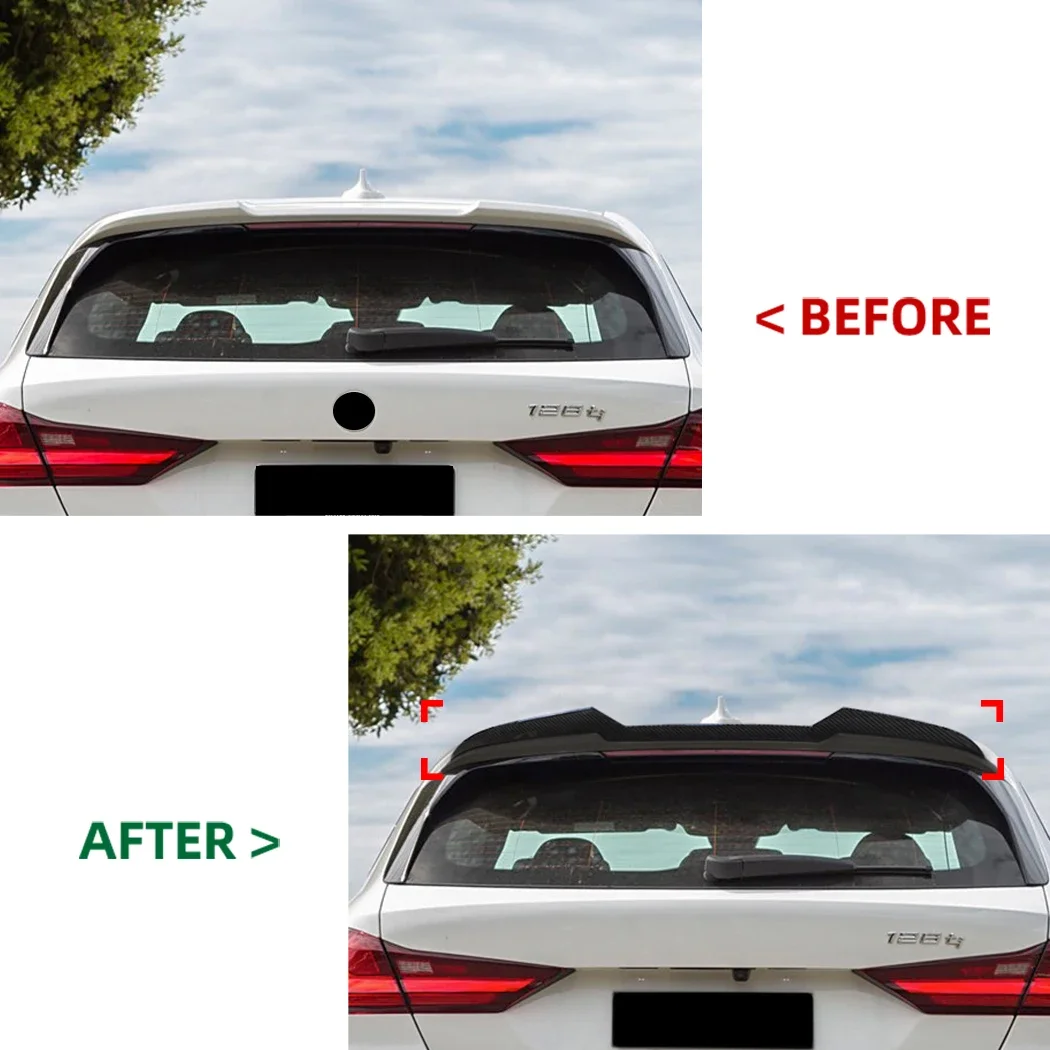 For BMW 1 Series F40 M Sport 2019+Rear Roof Lip Spoiler Rear Wing Tail Wings Fixed Wind Spoiler Auto Decoration Accessories