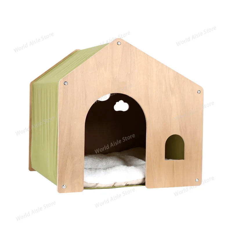 Cat Kennel Dog Kennel Four Seasons Universal Delivery Room Environmental Protection Solid Wood Furniture Cattery Pet Tent