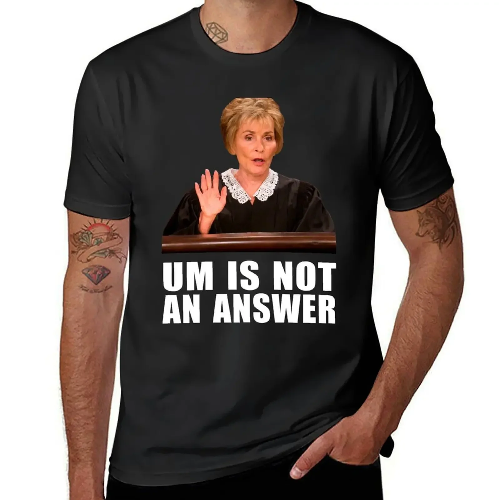 

Um is Not an Answer - Black background T-Shirt quick-drying shirts graphic aesthetic clothes anime heavyweight t shirts for men