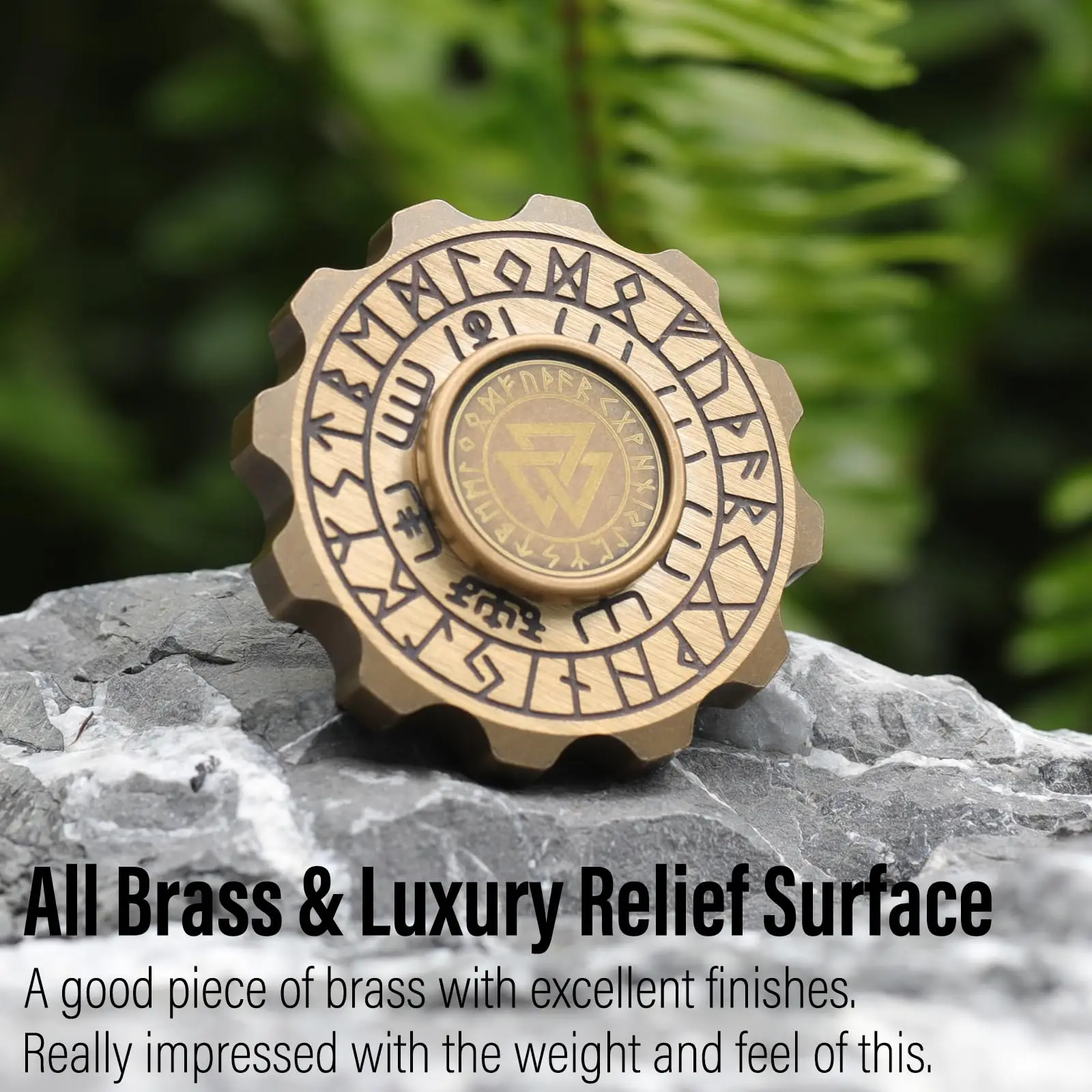 EDC Play Metal Fidgets Spinner voor volwassenen, zwaar metallic messing Figette Spin Stress Relief Speelgoed voor autisme ADHD Anti-stress