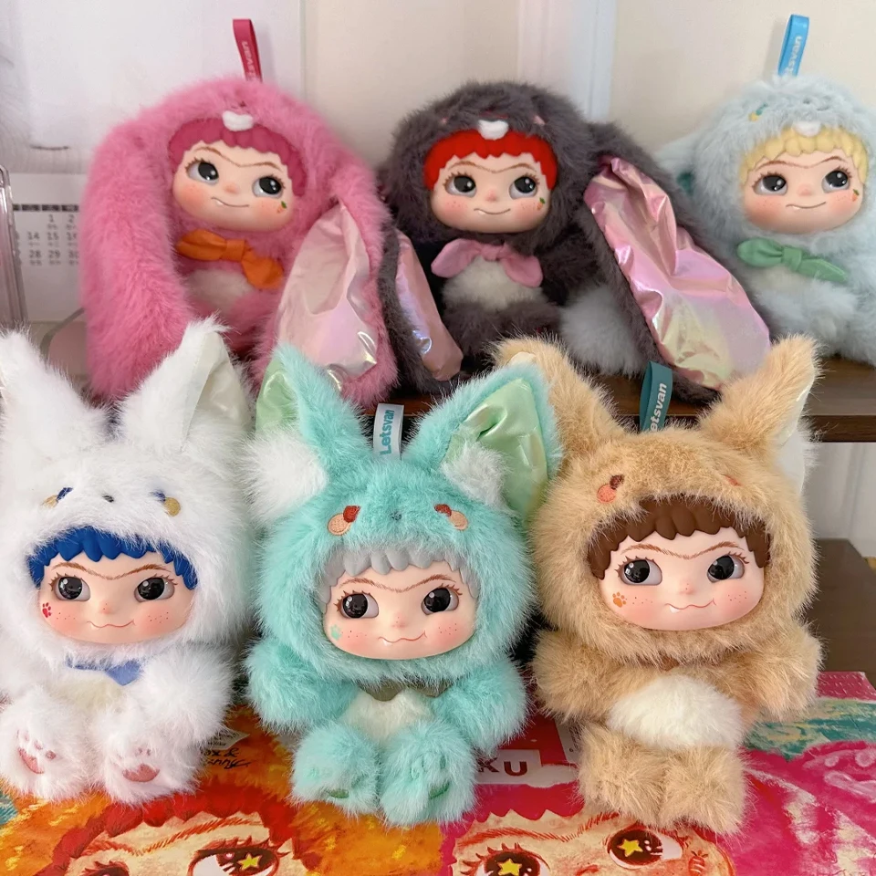 新作高品質ワククウキツネ＆バニートリックオアトリートシリーズブラインドボックストイズ可愛いアクションフィギュアドールサプライズゲスバッグペンダントギフト