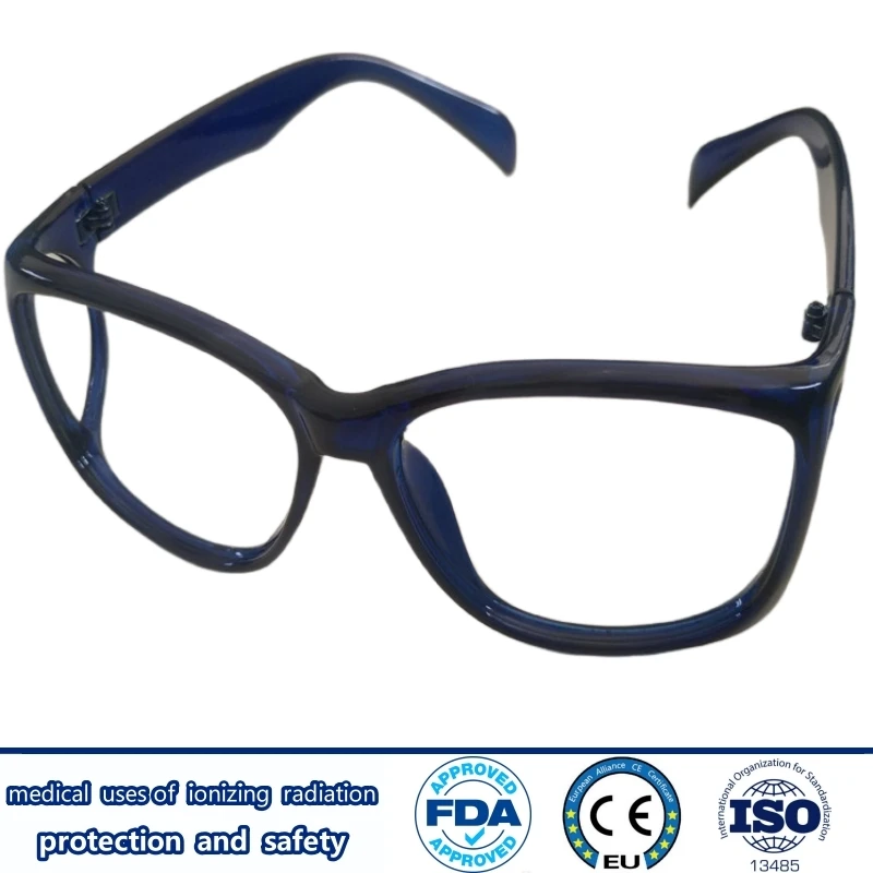 Direct selling x-ray protective 0.5/0.75mmpb lead spectacles radioactive laboratory front and side protection lead glasses