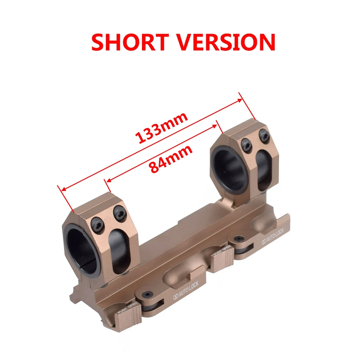 Tactical Scope Mount Rings 25.4 /30mm Tube Hunting Accessories 20mm Picatinny Rail Quick Release 1\