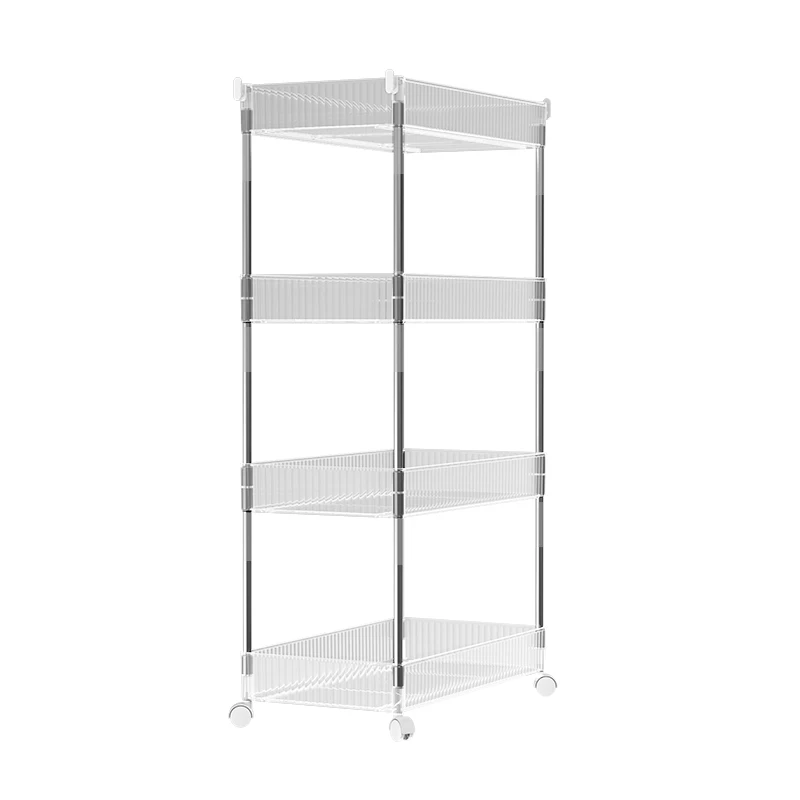 

Narrow Storage Rack Bathroom Floor Bathroom Gap Storage Rack Transparent