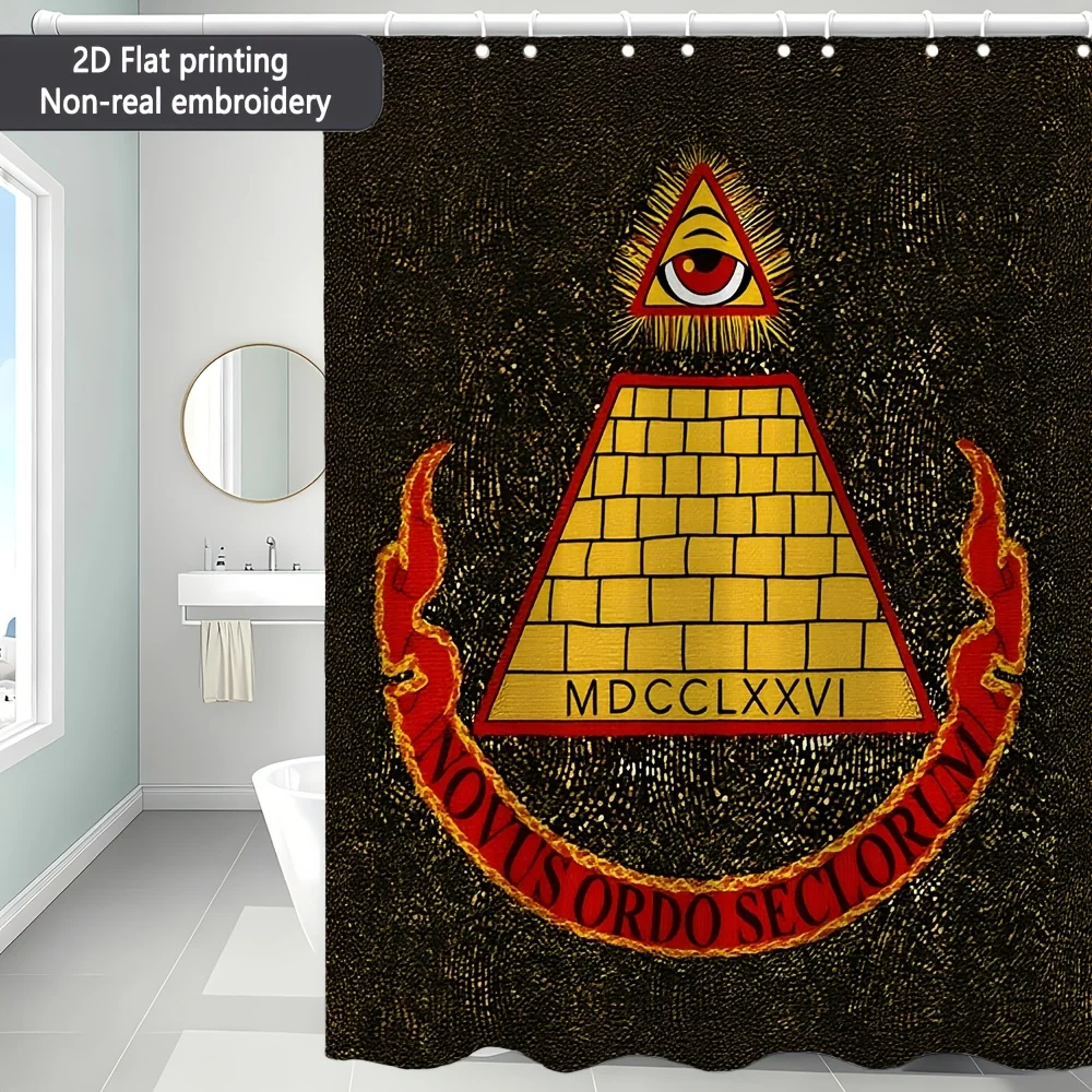 Waterproof Shower Curtain 180x180cm Roman Military Deco Gothic Bath Decor Large Size History Art Print Luxury Bathroom Curtain